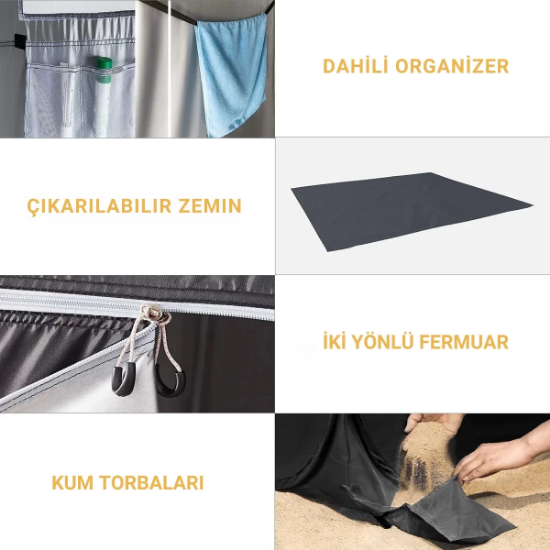 KingCamp Multitent Duş ve Tuvalet Çadırı resmi