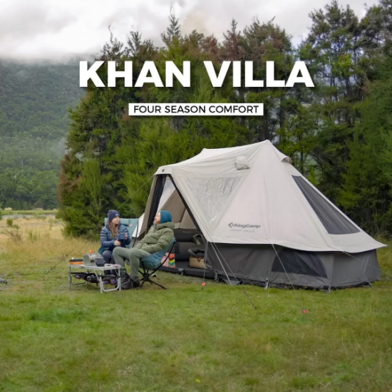 KingCamp Khan Villa Premium 6 Kişilik Glamping Aile Çadırı resmi