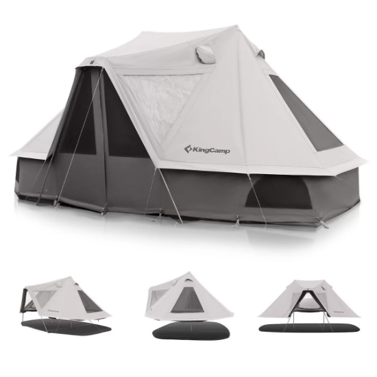 KingCamp Khan Villa Premium 6 Kişilik Glamping Aile Çadırı resmi