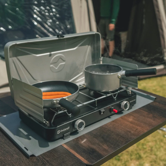 Outwell Katmai Duo Stove Çift Brülörlü Kompakt Portatif Ocak resmi