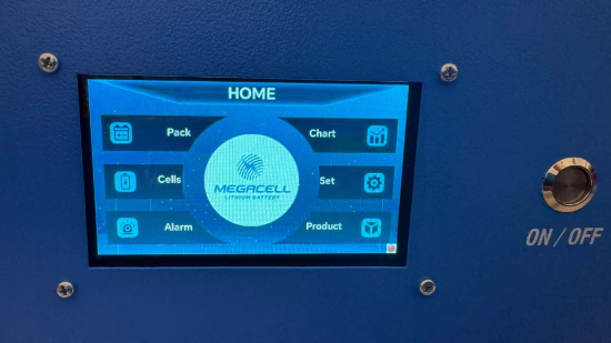 MEGACELL LiFePO4 25.6V 200Ah Bluetooth Dokunmatik Ekran Lityum Demir Fosfat Akü resmi