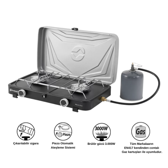 Outwell Mauna Duo Stove İkili Kamp & Karavan Ocağı resmi