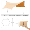 KingCammp Albano 5 Glamping Tarp UPF50+ I 410x410 Beige resmi