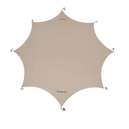 KingCammp Albano 5 Glamping Tarp UPF50+ I 410x410 Khaki resmi