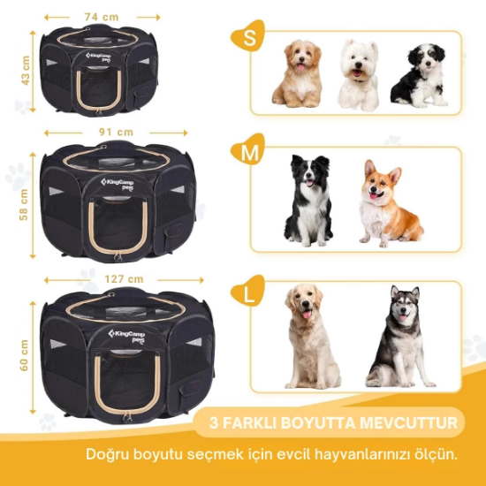 KingCamp PETS Ancona S Portatif Köpek Çadırı resmi