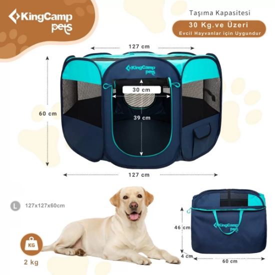 KingCamp PETS Ancona L Portatif Köpek Çadırı resmi