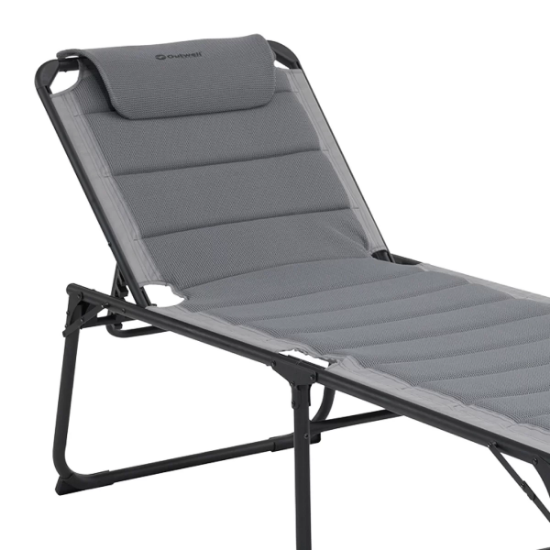 Outwell Samoa Premium Ultra Konforlu 5 Pozisyonlu Katlanır Şezlong Grey resmi