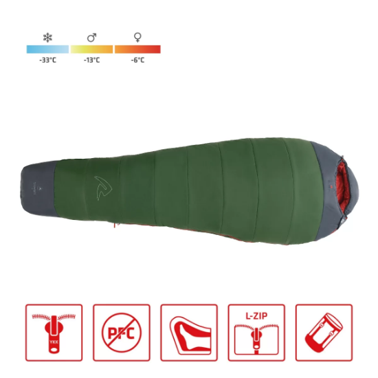 Robens Snowfall III -33°C Hibrit Uyku Tulumu 1895 gr Sol F. resmi