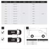Thule 6300 L3,L4, H2Ducato Jumper Boxer 2007 ve sonrası Tente Montaj Braket Seti resmi