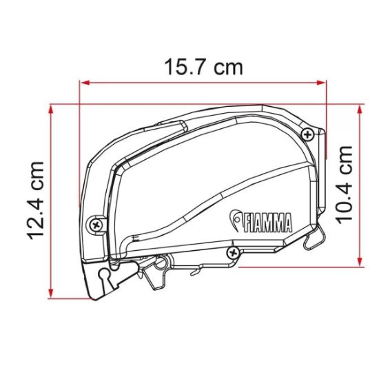 Fiamma F80L 5.00x2.75 Beyaz Çatı Tipi Kasetli Tente resmi