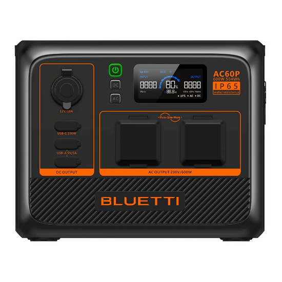 Bluetti AC60P UPS 504Wh Kapasiteli Taşınabilir Güç Kaynağı resmi