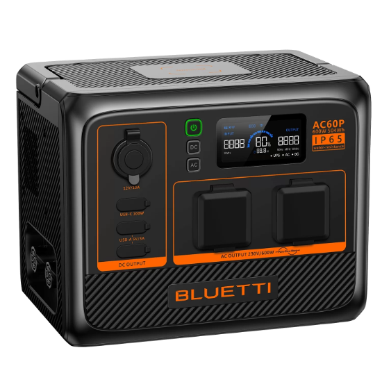 Bluetti AC60P UPS 504Wh Kapasiteli Taşınabilir Güç Kaynağı resmi