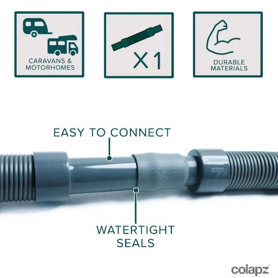 Colapz COL1655 Flexi Karavan Atık Su Borusu (1 Metre) resmi