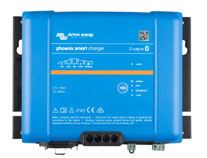 Victron Phoenix Smart IP43 24/16 (3) 230V 24V 16 Amper 3 Çıkışlı Akü Şarj Cihazı resmi