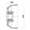 Knott 112x5/M12x1,5 Fren Kampanası- 1 Adet resmi