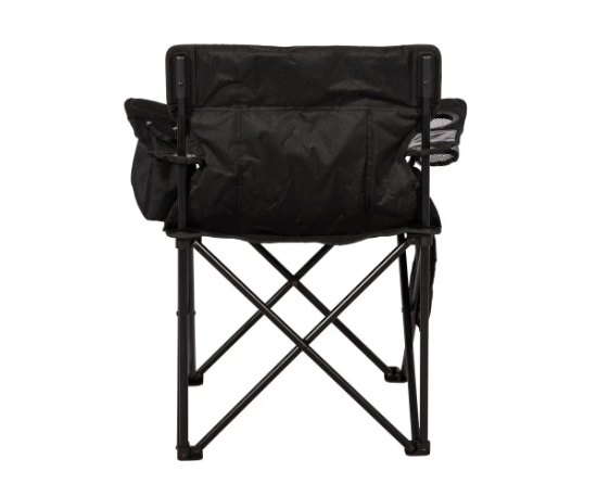 Aygaz Outdoor Siyah 100Kg Çelik Katlanır Kamp Sandalyesi resmi