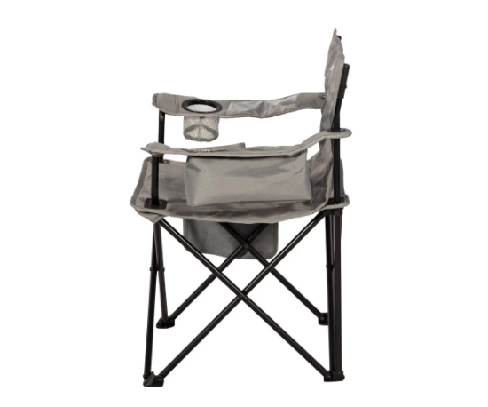 Aygaz Outdoor Gri 100Kg Çelik Katlanır Kamp Sandalyesi resmi