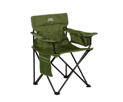 Aygaz Outdoor Yeşil 100Kg Çelik Katlanır Kamp Sandalyesi resmi