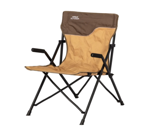 Aygaz Outdoor Kahverengi 120Kg Çelik Katlanır Kamp Sandalyesi resmi
