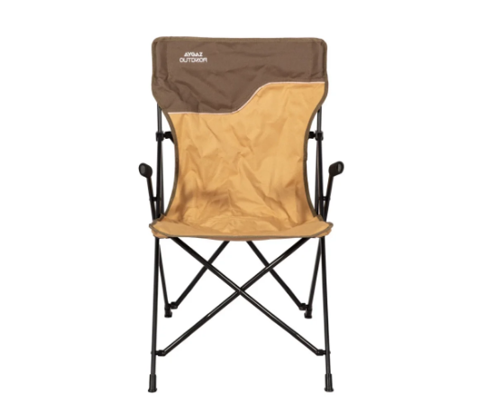 Aygaz Outdoor Kahverengi 120Kg Çelik Katlanır Kamp Sandalyesi resmi