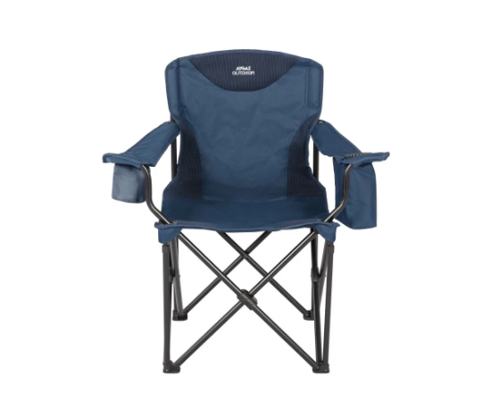 Aygaz Outdoor XXL Kıng Lacivert 150Kg Çelik Katlanır Kamp Sandalyesi resmi