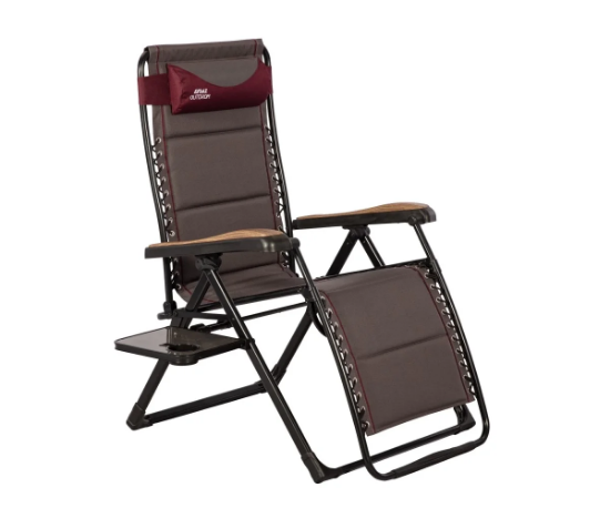 Aygaz Outdoor 120Kg Alüminyum Katlanır Şezlong Sandalyesi resmi