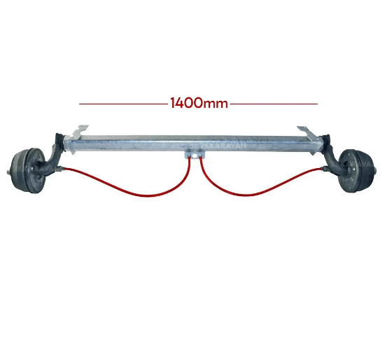 Al-Ko 1350Kg 1400mm Torsiyonlu Frenli Aks Dingil Seti resmi