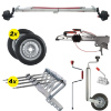 Al-Ko 1500Kg 1400mm Torsiyonlu Frenli Aks Dingil Seti resmi