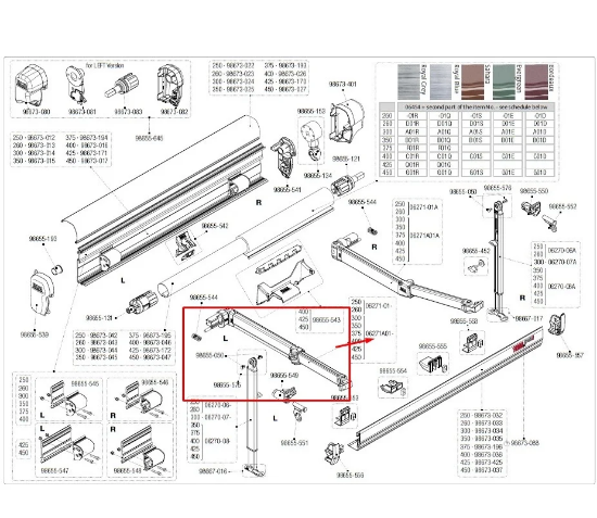 Firmma 06271A01 Sol F45S 300-450cm Tente Kolu Yedek Parça resmi