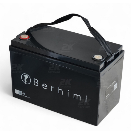 Berhimi 12V 100 Amper IP67 4000 DOD, Marin/Karavan Lifepo4 Lityum Akü resmi