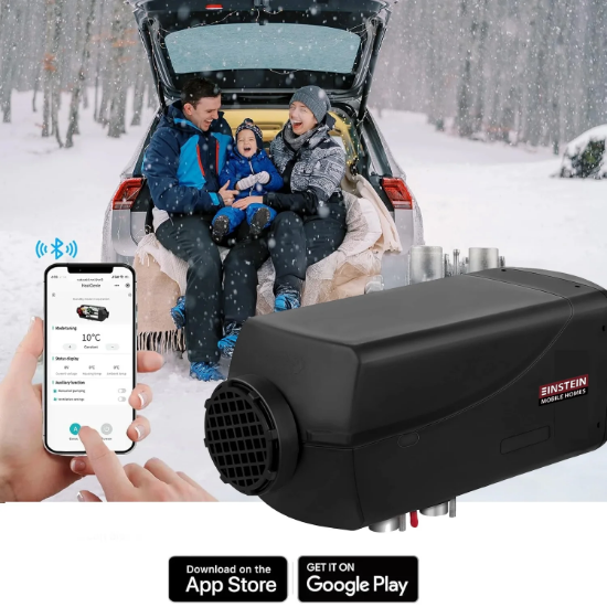 Einstein 5Kw 12V-24V Bluetooth, Karavan Dizel Ortam Isıtıcı resmi