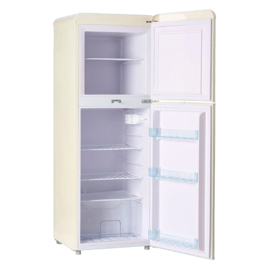 EvaCool Eva RM138 Retro Bej 138Lt 12-24V Sabit Kompresörlü Karavan Buzdolabı resmi