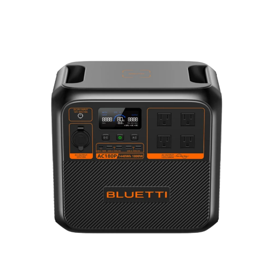 Bluetti AC180P 1440Wh + Bluetti 200W Solar Panel UPS Taşınabilir Güç Kaynağı resmi