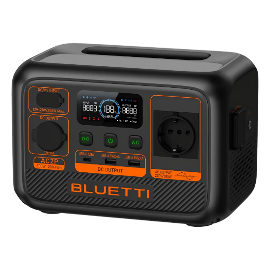 Bluetti AC2P 230.4Wh + Bluetti 100W Güneş Paneli Taşınabilir Güç Kaynağı resmi