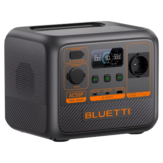 Bluetti AC50P UPS 504Wh + Bluetti 100W Güneş Paneli Taşınabilir Güç Kaynağı resmi
