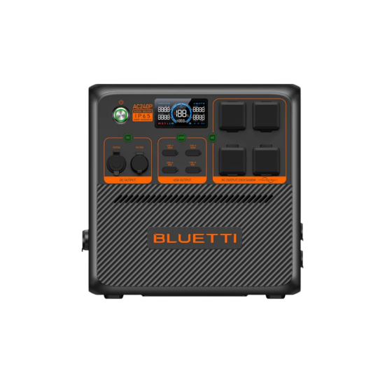 Bluetti AC240P UPS 1843Wh + 2x200W Güneş Panelli Taşınabilir Güç Kaynağı resmi