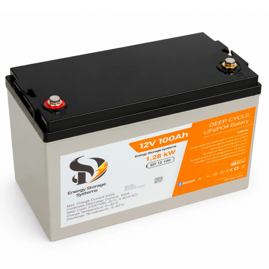 SD Energy 12v 100Ah 1280Wh EVE, JK Bms 6000DOD Bluetooth Lifepo4 Lityum Akü resmi