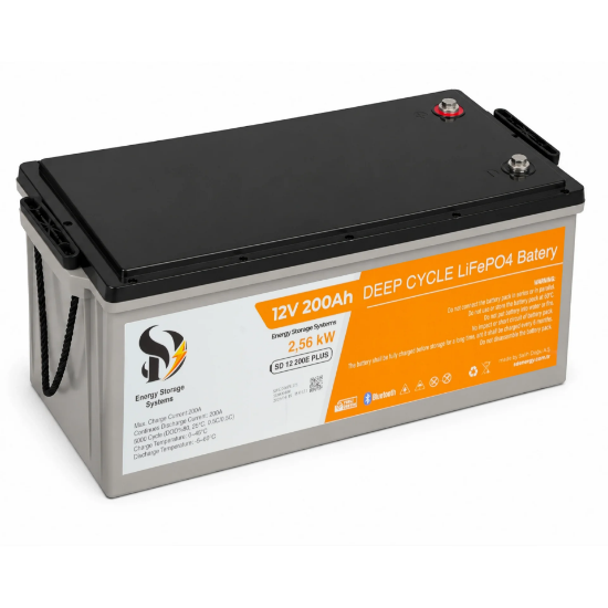 SD Energy 12v 200Ah Plus EVE, JK Bms 6000DOD Bluetooth Lifepo4 Lityum Akü resmi