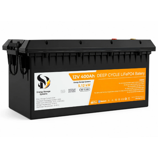 SD Energy 12v 400Ah EVE, JK Bms 6000DOD Bluetooth Lifepo4 Lityum Akü resmi