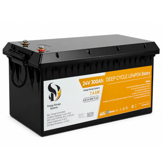 SD Energy 24v 300Ah Plus EVE, JK Bms 6000DOD Bluetooth Lifepo4 Lityum Akü resmi