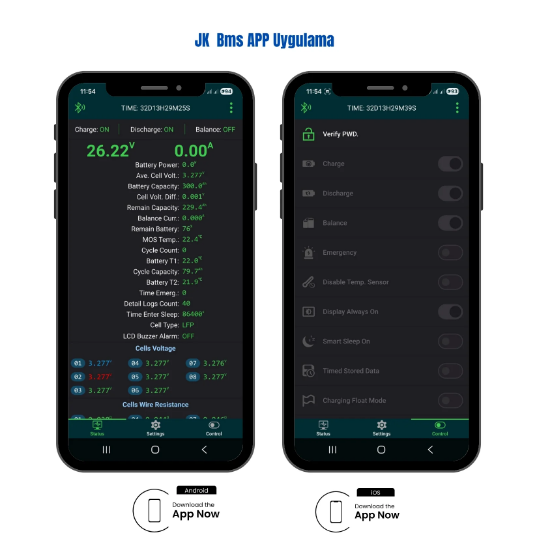 SD Energy 24v 300Ah Plus EVE, JK Bms 6000DOD Bluetooth Lifepo4 Lityum Akü resmi