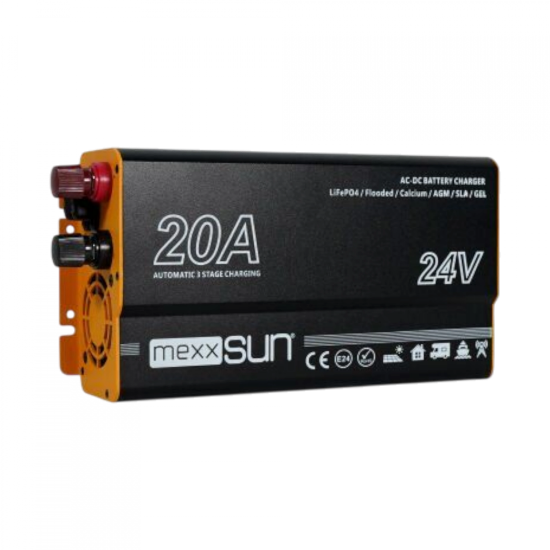 Mexxsun 24v 20A AC-DC Lifepo4 Akü Şarj Cihazı resmi