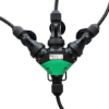 2K IP44 Waterproof 3 lü 5mt 3x25mm 220V Enerji Uzatma Kablosu resmi