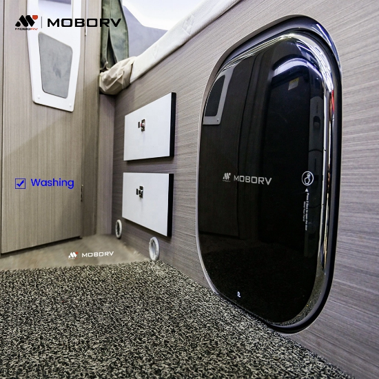 MOBORV M21 2,5kg Gümüş Tekne ve Karavan Çamaşır Makinesi resmi
