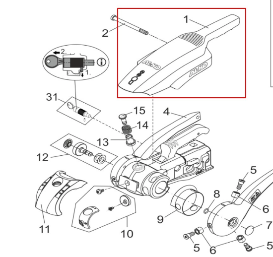ALKO AKS3004 Handgriff Stabilizatör Yedek Tutma Kolu resmi