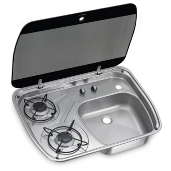 Dometic HSG 2445 Karavan için 2li Ocak + Lavabo resmi
