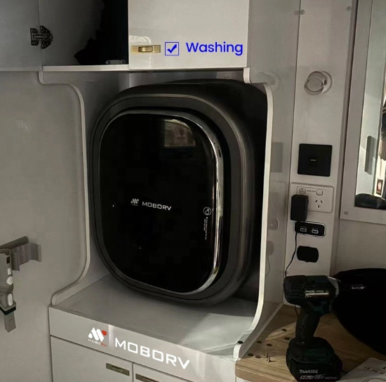 MOBORV M21 2,5kg Kahverengi Tekne ve Karavan Çamaşır Makinesi resmi