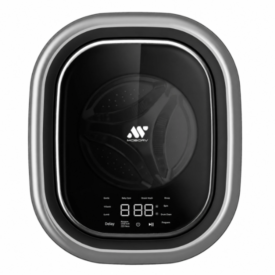 MOBORV M21 2,5kg Gri Mini Tekne ve Karavan Çamaşır Makinesi resmi