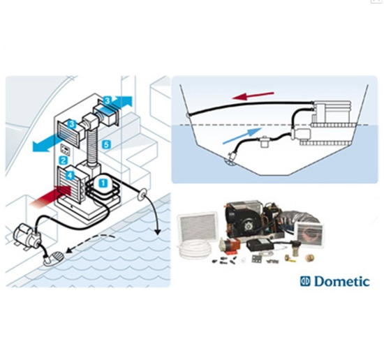 Dometic MCS T6 6000BTU 220V Marin Klima Sistemi resmi