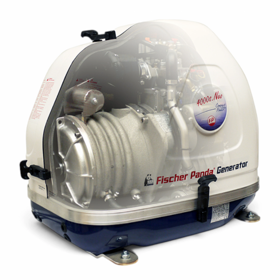 Fischer Panda 4000s.Neo 3.4 kW PMS Inverter Marin Jeneratör resmi